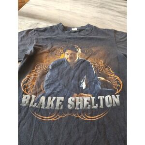 Blake Shelton Hillbilly Bone Tour 2010 Graphic T-Shirt Anvil‎ Label